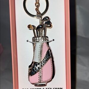 💖Pink Golf Bag Keychain